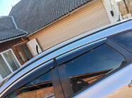 Opel Astra J 2009–2015 Ofuky oken chromové s lištou HB/SD (4 ks, Sunplex Chrome) fotografie 3