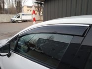 Renault Clio V 2019– Okenní deflektory s chromovanou lištou (4 ks, Sunplex Chrome) fotografie 5