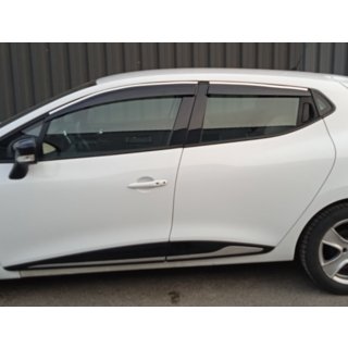 Okenní deflektory s chromovanou lištou (4 ks, Sunplex Chrome) Renault Clio V 2019– fotografie 2