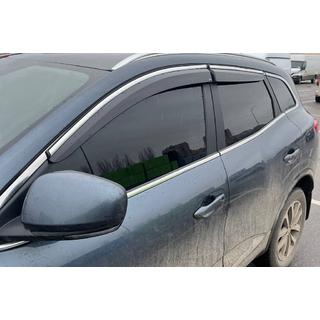 Okenní deflektory s chromovanou lištou (4 ks, Sunplex Chrome) fotografie 2
