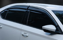 Skoda Superb 2015–2024 Ofuky oken s chromovanou lištou SD (4 ks, Sunplex Chrome) fotografie 1
