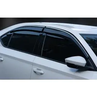 Ofuky oken s chromovanou lištou SD (4 ks, Sunplex Chrome) Skoda Superb 2015–2024 fotografie 1