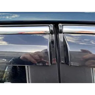 Okenní deflektory s chromovanou lištou (4 ks, Sunplex Chrome) fotografie 4