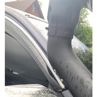 Okenní deflektory s chromovanou lištou (4 ks, Sunplex Chrome) Toyota Hilux 2006–2015 fotografie 4