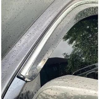 Okenní deflektory s chromovanou lištou (4 ks, Sunplex Chrome)