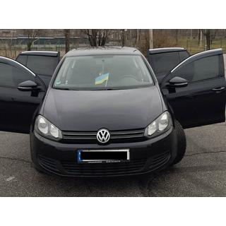 Okenní deflektory s chromovanou lištou (4 ks, Sunplex Chrome) Volkswagen Golf 5 2003–2009 fotografie 3