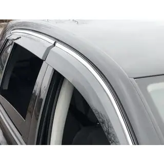 Okenní deflektory s chromovanou lištou (4 ks, Sunplex Chrome) fotografie 2