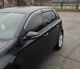 Volkswagen Golf 6 2008–2014 Ofuky oken s chromovou lištou HB (4 ks, Sunplex Chrome) fotografie 15