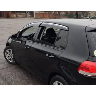 Ofuky oken s chromovou lištou HB (4 ks, Sunplex Chrome) fotografie 3