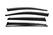 Volkswagen Golf 7/E-Golf 2012–2020 Ofuky oken s chromovou lištou HB (4 ks, Sunplex Chrome) fotografie 5
