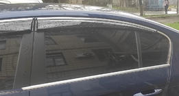 Volkswagen Passat B7 2012–2015 Okenní deflektory s chromovanou lištou SD (4 ks, EU, Sunplex Chrome) fotografie 3