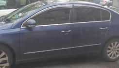 Volkswagen Passat B7 2012–2015 Okenní deflektory s chromovanou lištou SD (4 ks, EU, Sunplex Chrome) fotografie 5