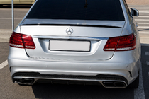 Mercedes E-Class W212 2009–2016 Lip spoiler (Sunplex, černý) (130,5 cm × 5,8 cm) fotografie 1