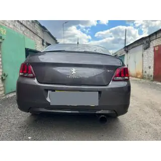 Lip spoiler (Sunplex, černý) (118,5 cm × 5,5 cm) Peugeot 301 2012– fotografie 4