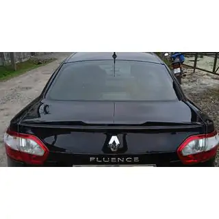 Lip spoiler (Sunplex, černý) (125,4 cm × 7,2 cm) Renault Fluence 2009–2016 fotografie 1