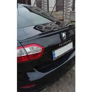 Lip spoiler (Sunplex, černý) (125,4 cm × 7,2 cm) Renault Fluence 2009–2016 fotografie 4