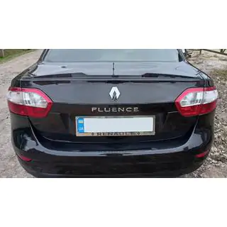 Lip spoiler (Sunplex, černý) (125,4 cm × 7,2 cm) Renault Fluence 2009–2016 fotografie 2