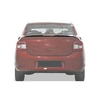Lip spoiler (Sunplex, černý) (118,5 cm × 5,5 cm) Renault Logan II 2013–2022 fotografie 3