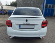 Dacia Logan II 2013–2022 Lip spoiler (Sunplex, černý) (118,5 cm × 5,5 cm) fotografie 2