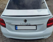 Dacia Logan II 2013–2022 Lip spoiler (Sunplex, černý) (118,5 cm × 5,5 cm) fotografie 1