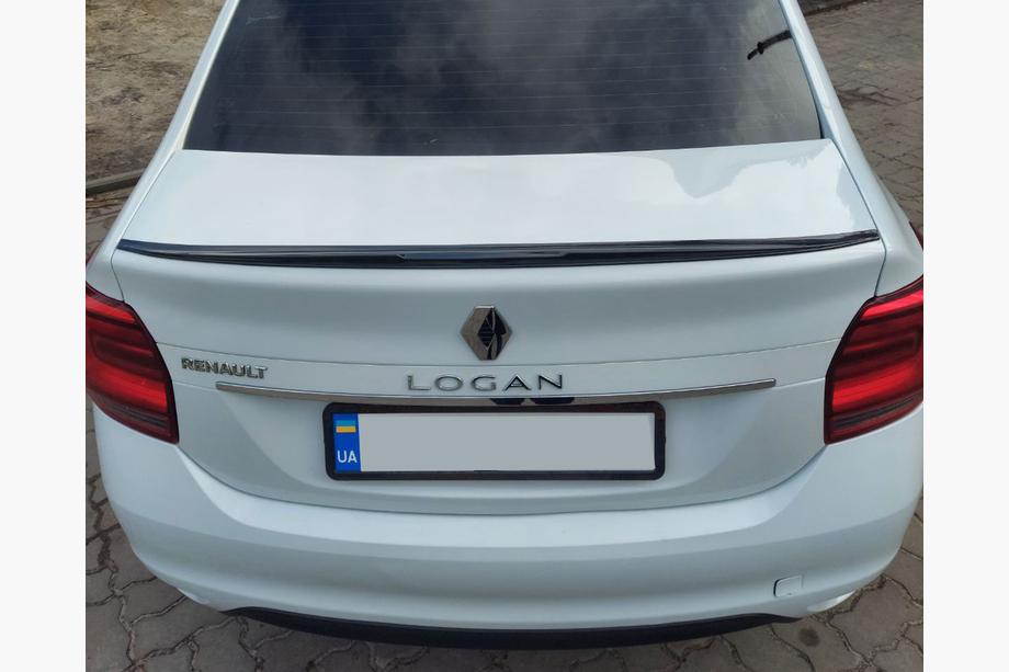 Dacia Logan II 2013–2022 Lip spoiler (Sunplex, černý) (118,5 cm × 5,5 cm) Image