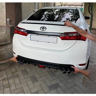 Lip spoiler (Sunplex, černý) (118 cm × 6,4 cm) Toyota Corolla 2013–2019 fotografie 2