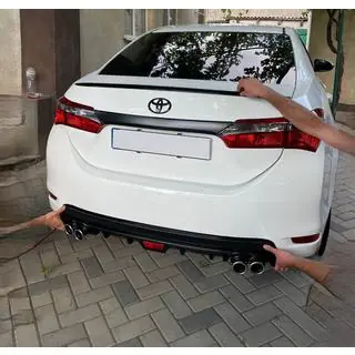Lip spoiler (Sunplex, černý) (118 cm × 6,4 cm) Toyota Corolla 2013–2019 fotografie 2