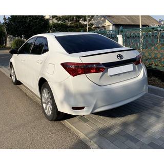 Lip spoiler (Sunplex, černý) (118 cm × 6,4 cm) Toyota Corolla 2013–2019 fotografie 1