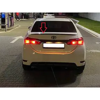 Lip spoiler (Sunplex, černý) (118 cm × 6,4 cm) Toyota Corolla 2013–2019 fotografie 3