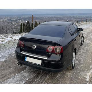 LIP spoiler (Sunplex, černý) (115,8 cm × 6,3 cm) Volkswagen Passat B6 2006–2012 fotografie 1