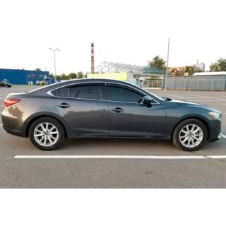 Okenní deflektory s chromovanou lištou SD (4 ks, HIC) Mazda 6 2012–2024 fotografie 1