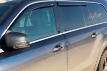 Mercedes GLE W167 2018– Deflektory oken s chromovanou lištou (4 ks, HIC) fotografie 2