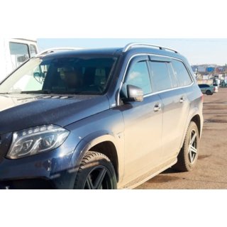 Deflektory oken s chromovanou lištou (4 ks, HIC) Mercedes GLE W167 2018– fotografie 1