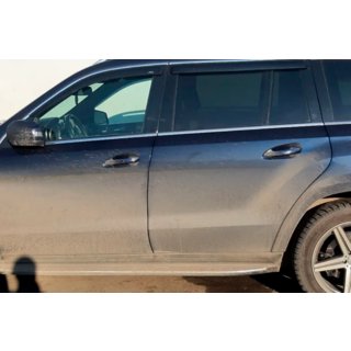 Deflektory oken s chromovanou lištou (4 ks, HIC) Mercedes GLE W167 2018– fotografie 4