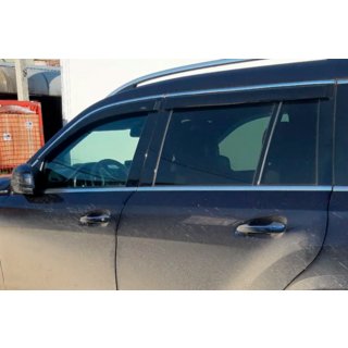 Deflektory oken s chromovanou lištou (4 ks, HIC) Mercedes GLE W167 2018– fotografie 3