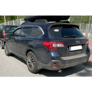 Okenní deflektory s chromovanou lištou (4 ks, HIC) Subaru Legacy 2014–2019 fotografie 2
