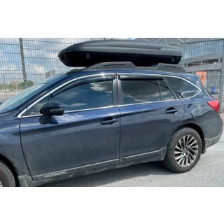 Okenní deflektory s chromovanou lištou (4 ks, HIC) Subaru Legacy 2014–2019 fotografie 1