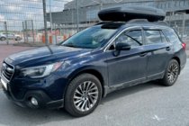 Subaru Outback 2014–2019 Okenní deflektory s chromovanou lištou (4 ks, HIC) fotografie 3