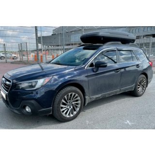 Okenní deflektory s chromovanou lištou (4 ks, HIC) Subaru Outback 2014–2019 fotografie 3