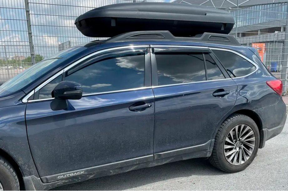 Subaru Outback 2014–2019 Okenní deflektory s chromovanou lištou (4 ks, HIC) Image