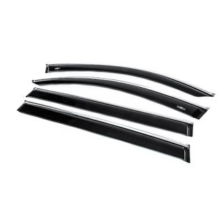 Ofuky oken s chromovanou lištou Allspace LWB (4 ks, HIC) Volkswagen Tiguan 2016–2023 fotografie 2