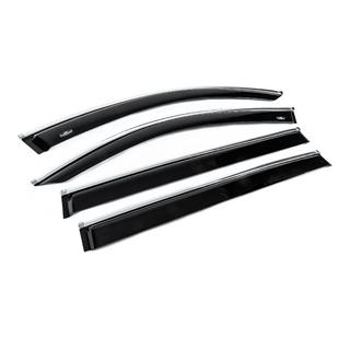 Ofuky oken s chromovanou lištou Allspace LWB (4 ks, HIC) Volkswagen Tiguan 2016–2023 fotografie 3