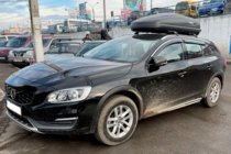 Volvo V60 2011–2018 Okenní deflektory s chromovanou lištou (4 ks, HIC) fotografie 1