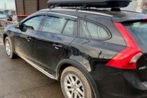Volvo V60 2011–2018 Okenní deflektory s chromovanou lištou (4 ks, HIC) fotografie 2