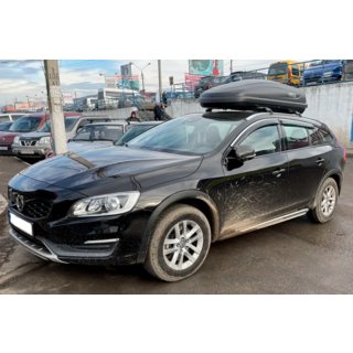 Okenní deflektory s chromovanou lištou (4 ks, HIC) Volvo V60 2011–2018 fotografie 1