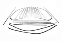 BMW X5 E70 2007–2013 Kompletní rámování oken (nerez) fotografie 2