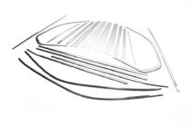 BMW X5 E70 2007–2013 Kompletní rámování oken (nerez) fotografie 3