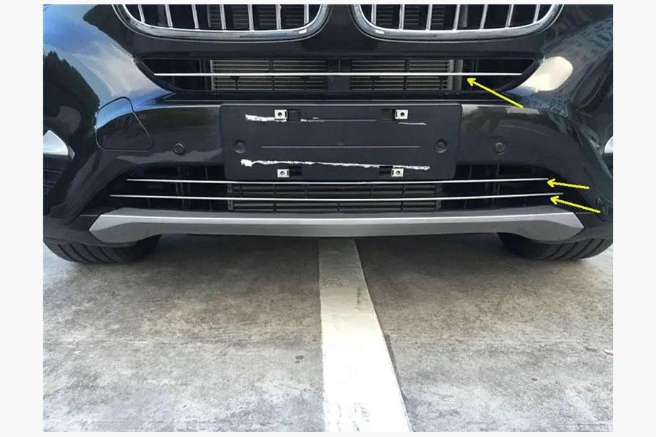 BMW X6 F16 2014–2019 Sada chromových krytů mřížky nárazníku Image
