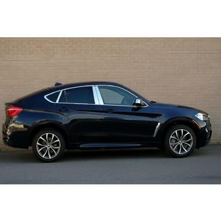 Sada chromových lišt kolem oken (18 ks) BMW X6 F16 2014–2019 fotografie 1