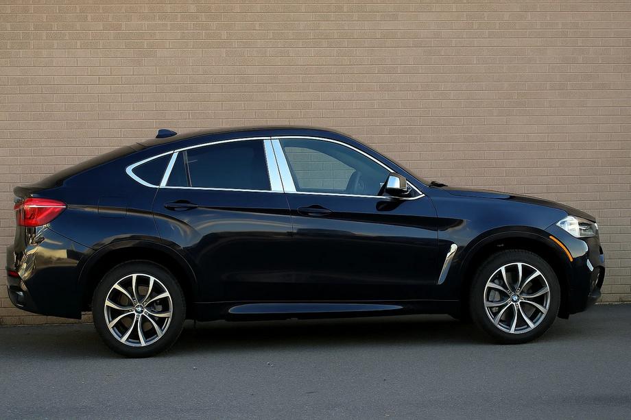 BMW X6 F16 2014–2019 Sada chromových lišt kolem oken (18 ks) Image
